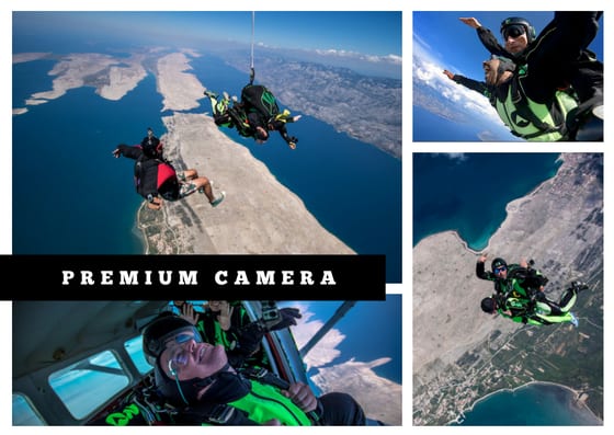 Premium skydiving video option