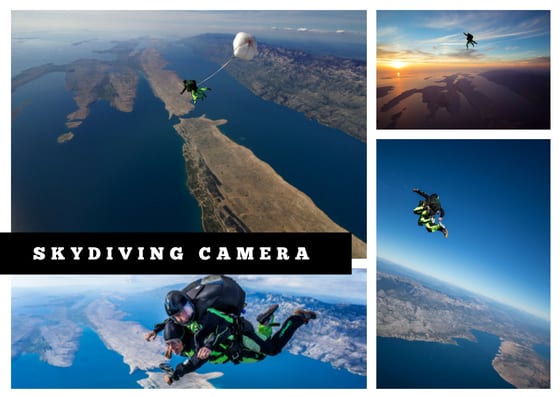 Skydiving camera video option