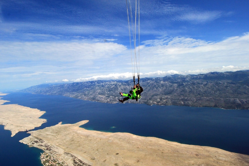 10 photos to inspire adventure travel in Croatia Parachute opening Velebit