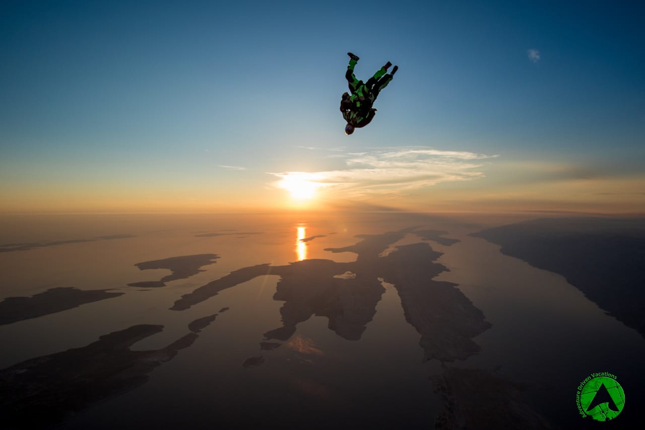 Skydiving in Croatia Sunset Jump